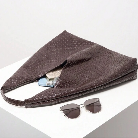 Michelle Bag! Coco Brown Weave Purse New! - Picture 7 of 7